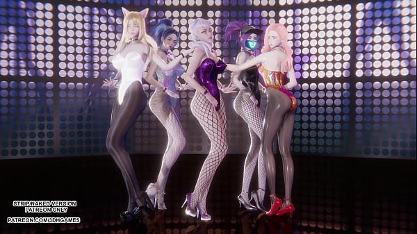 [MMD] EXID – Up & Down Ahri Akali Kaisa Evelynn Seraphine Hot Kpop Dance League Of Legends Hentai